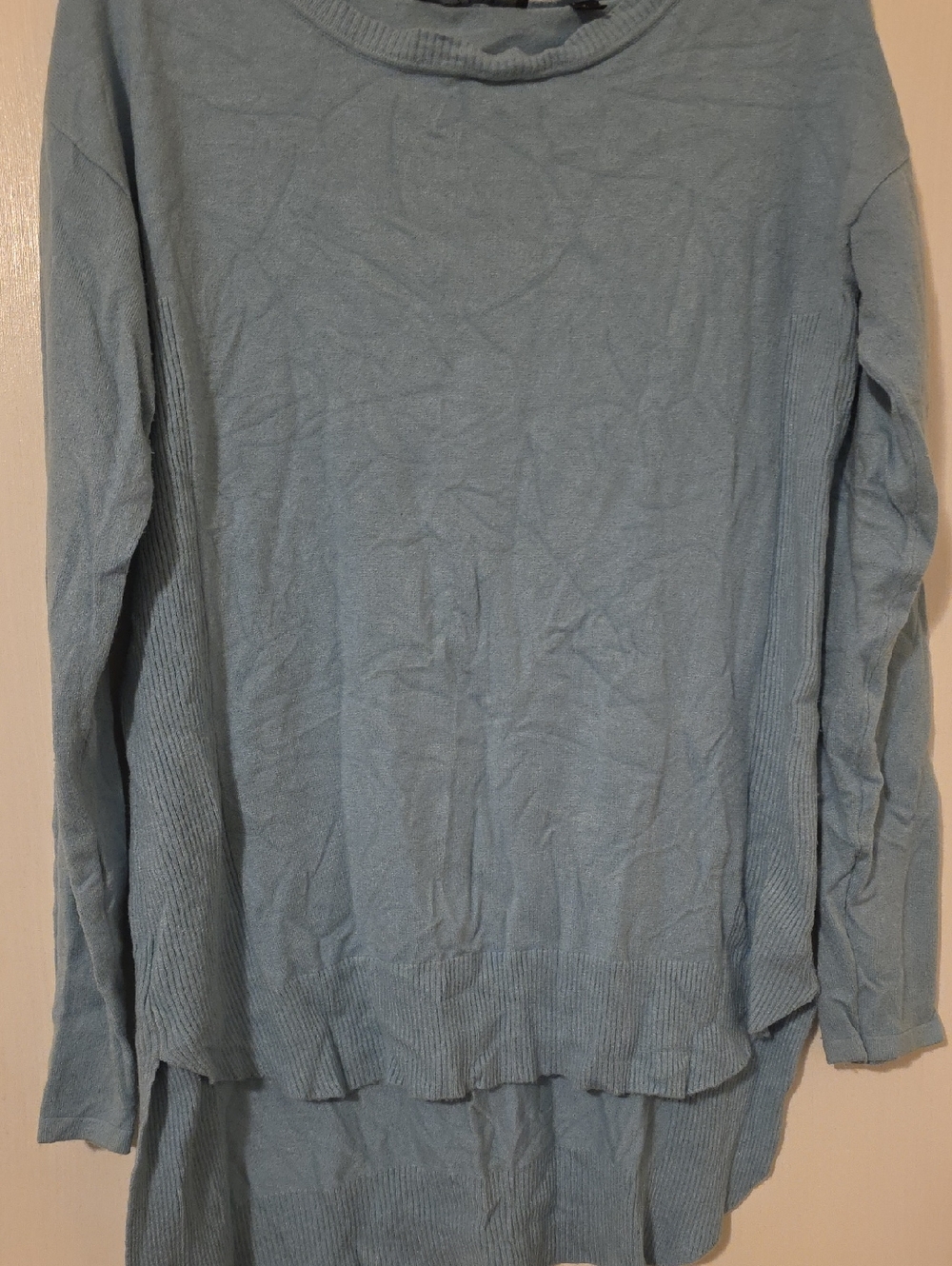Cyrus Light Blue Women's Long Sleeve Knit Top